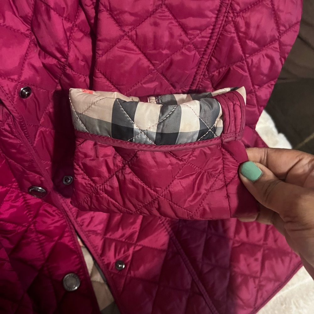 Burberry Brit Red Quilted Jacket - Picture 15 of 16